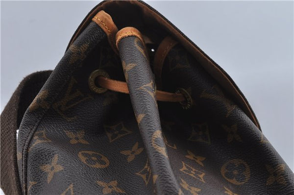 Authentic Louis Vuitton Monogram Montsouris GM Backpack M51135 LV J1246