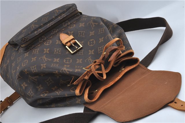 Authentic Louis Vuitton Monogram Montsouris GM Backpack M51135 LV J1246