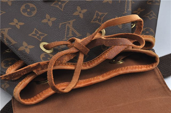Authentic Louis Vuitton Monogram Montsouris GM Backpack M51135 LV J1246