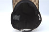 Authentic GUCCI Web Sherry Line Cap GG Canvas Leather Size L 200035 Brown J1250