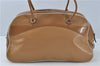 Authentic PRADA Leather Shoulder Hand Bag Purse Light Brown J1251