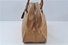 Authentic PRADA Leather Shoulder Hand Bag Purse Light Brown J1251
