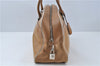 Authentic PRADA Leather Shoulder Hand Bag Purse Light Brown J1251