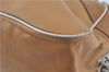 Authentic PRADA Leather Shoulder Hand Bag Purse Light Brown J1251