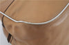 Authentic PRADA Leather Shoulder Hand Bag Purse Light Brown J1251