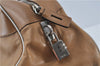 Authentic PRADA Leather Shoulder Hand Bag Purse Light Brown J1251