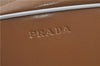 Authentic PRADA Leather Shoulder Hand Bag Purse Light Brown J1251