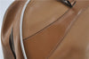 Authentic PRADA Leather Shoulder Hand Bag Purse Light Brown J1251
