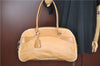 Authentic PRADA Leather Shoulder Hand Bag Purse Light Brown J1251