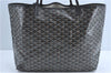 Authentic Goyard Saint Louis GM Shoulder Tote Bag PVC Leather Black J1253