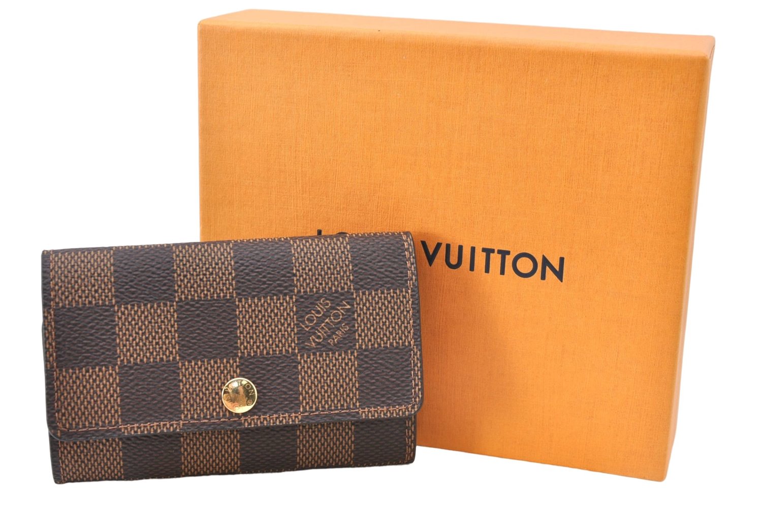 Authentic Louis Vuitton Damier Multicles 6 Key Case Holder N62630 LV Box J1255