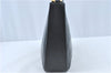 Authentic Ferragamo Gancini Leather Shoulder Bag Black SF J1256