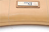 Auth Christian Dior Trotter Shoulder Hand Bag Purse Canvas Leather Beige J1258