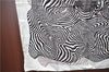 Authentic HERMES Carre 90 Scarf "ONDE DE CHIC" Silk White Gray Black J1259