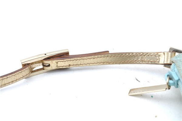 Authentic GUCCI Shoulder Hand Bag GG Canvas Leather 0050813 Light Blue J1260