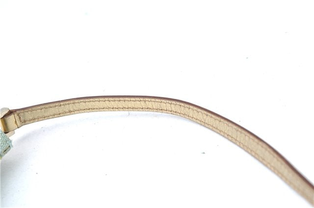 Authentic GUCCI Shoulder Hand Bag GG Canvas Leather 0050813 Light Blue J1260