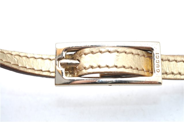 Authentic GUCCI Shoulder Hand Bag GG Canvas Leather 0050813 Light Blue J1260