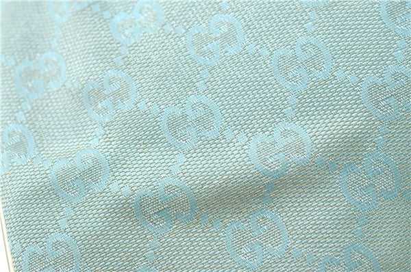 Authentic GUCCI Shoulder Hand Bag GG Canvas Leather 0050813 Light Blue J1260