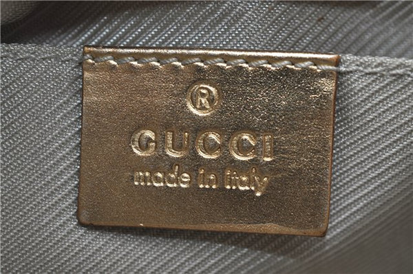 Authentic GUCCI Shoulder Hand Bag GG Canvas Leather 0050813 Light Blue J1260