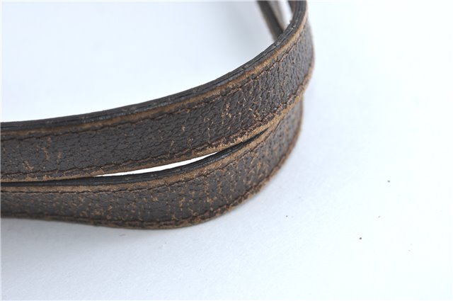 Authentic GUCCI Eclipse Shoulder Tote Bag GG Canvas Leather 120837 Brown J1262