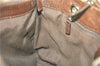 Authentic GUCCI Eclipse Shoulder Tote Bag GG Canvas Leather 120837 Brown J1262