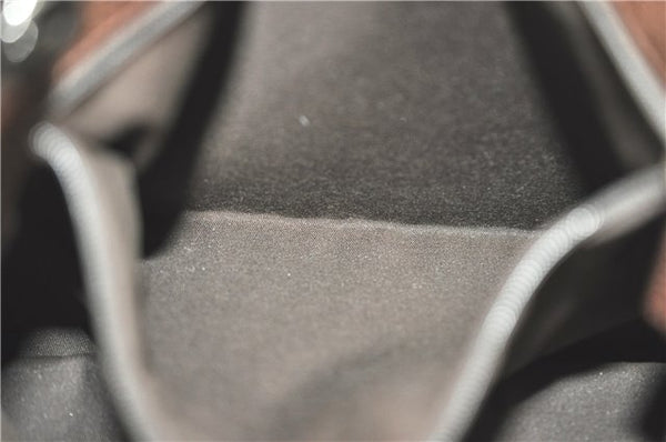 Authentic GUCCI Eclipse Shoulder Tote Bag GG Canvas Leather 120837 Brown J1262