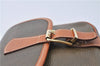 Authentic CELINE Shoulder Cross Body Bag Purse Leather Brown Khaki J1263