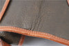 Authentic CELINE Shoulder Cross Body Bag Purse Leather Brown Khaki J1263