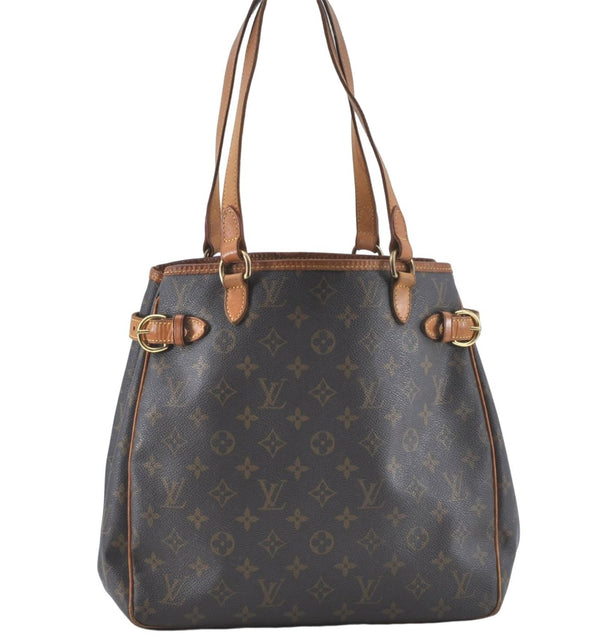 Authentic Louis Vuitton Monogram Batignolles Vertical Tote Bag M51153 LV J1264