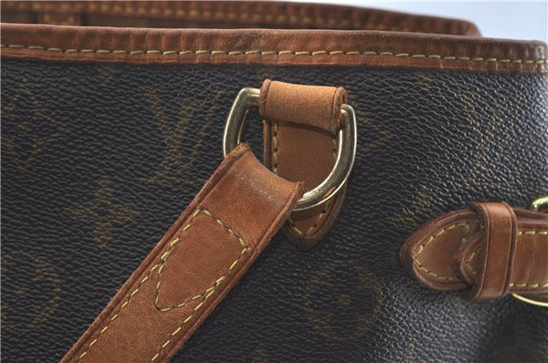 Authentic Louis Vuitton Monogram Batignolles Vertical Tote Bag M51153 LV J1264