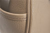 Authentic BURBERRY Vintage Leather Hand Boston Bag Beige J1265