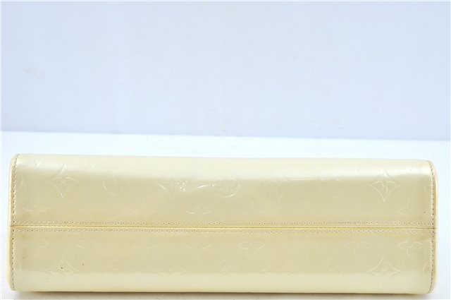 Authentic Louis Vuitton Vernis Roxbury Drive 2Way Hand Bag Ivory M91374 LV J1267