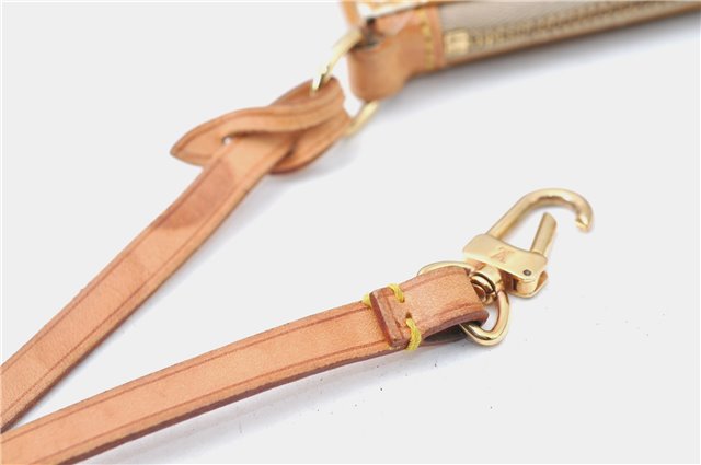 Auth Louis Vuitton Vernis Lexington Hand Bag Pouch Yellow M91058 LV Junk J1270