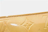 Auth Louis Vuitton Vernis Lexington Hand Bag Pouch Yellow M91058 LV Junk J1270
