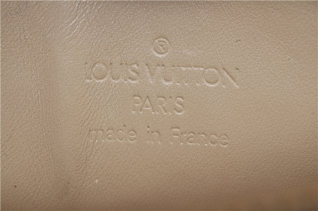 Auth Louis Vuitton Vernis Lexington Hand Bag Pouch Yellow M91058 LV Junk J1270