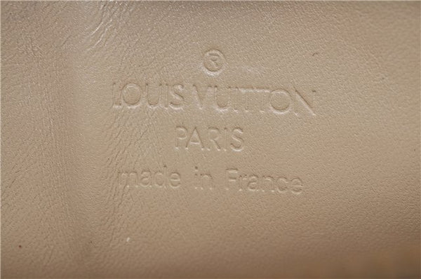 Auth Louis Vuitton Vernis Lexington Hand Bag Pouch Yellow M91058 LV Junk J1270