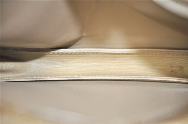 Auth Louis Vuitton Vernis Lexington Hand Bag Pouch Yellow M91058 LV Junk J1270