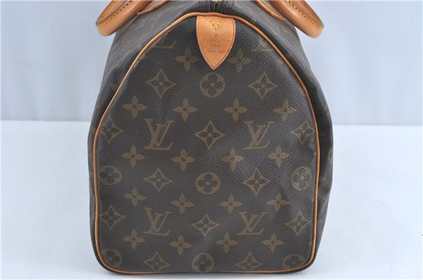 Authentic Louis Vuitton Monogram Speedy 35 Hand Boston Bag M41524 LV J1274