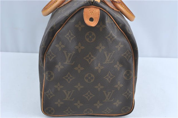 Authentic Louis Vuitton Monogram Speedy 35 Hand Boston Bag M41524 LV J1274