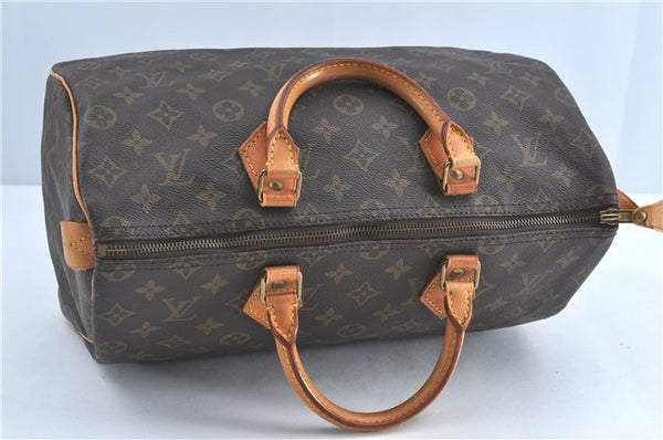 Authentic Louis Vuitton Monogram Speedy 35 Hand Boston Bag M41524 LV J1274