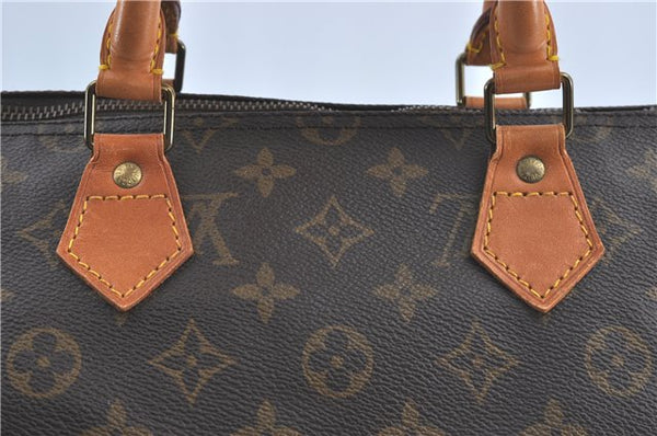 Authentic Louis Vuitton Monogram Speedy 35 Hand Boston Bag M41524 LV J1274