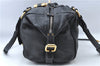 Authentic Chloe Paddington Leather Shoulder Hand Bag Purse Black J1275