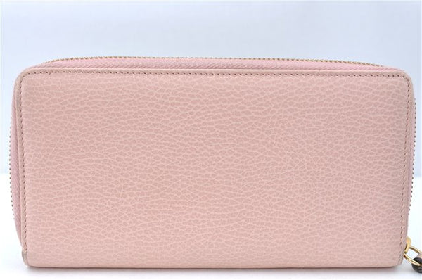 Authentic GUCCI Long Wallet Purse Leather 456117 Light Pink J1277