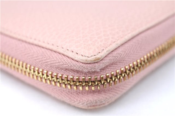 Authentic GUCCI Long Wallet Purse Leather 456117 Light Pink J1277