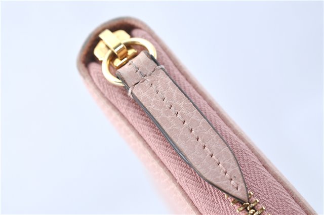 Authentic GUCCI Long Wallet Purse Leather 456117 Light Pink J1277