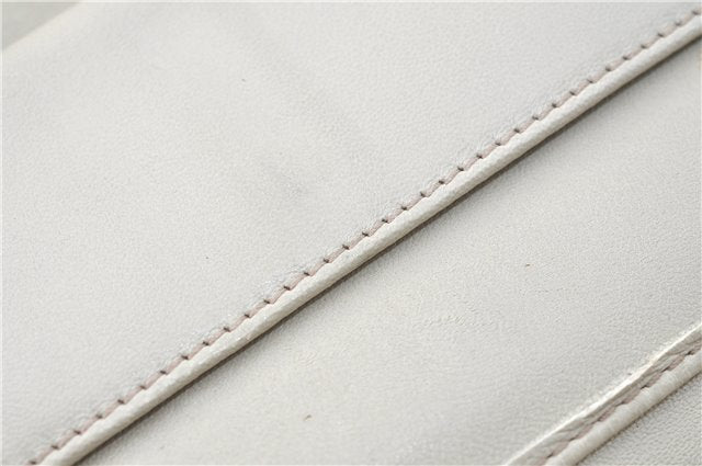 Authentic GUCCI Guccissima Long Wallet Purse GG Leather 190336 White J1278