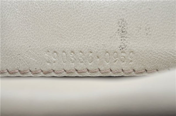 Authentic GUCCI Guccissima Long Wallet Purse GG Leather 190336 White J1278