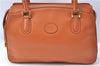 Authentic GUCCI Shoulder Hand Bag Purse Leather Brown J1280