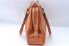 Authentic GUCCI Shoulder Hand Bag Purse Leather Brown J1280