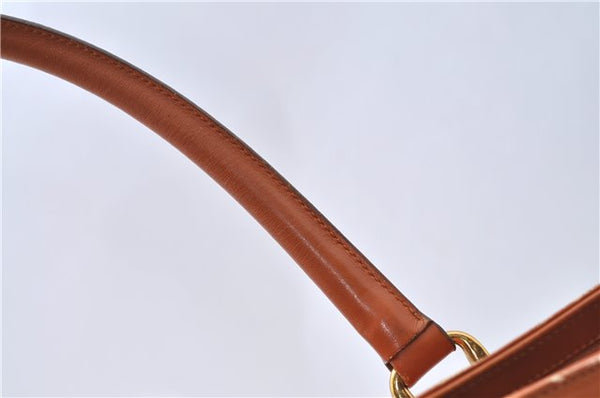 Authentic GUCCI Shoulder Hand Bag Purse Leather Brown J1280